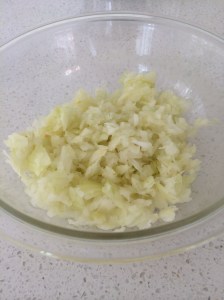Chopping onion