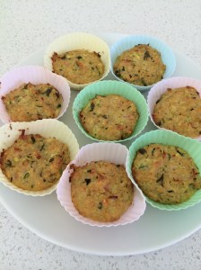 Ham and cheese quinoa muffins