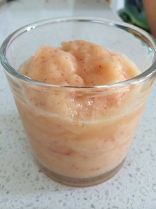 Apple and rockmelon sorbet 