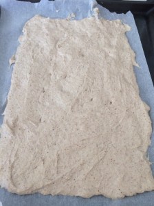 Pizza base before baking