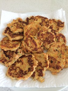 Chicken and vegetable patties