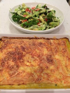 Chicken and vegetable pie