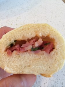 Inside a pizza pop