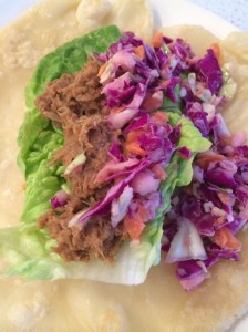 Pulled pork tortilla 