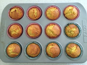 Mandarin  and poppyseed muffins 