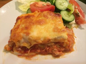 Pumpkin and chicken lasagne 