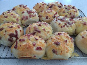 Ham and cheese buns 